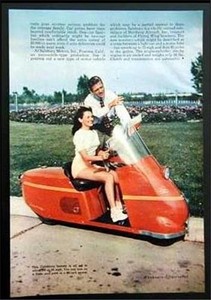 Salsbury Motor Scooter 1947 color pictorial