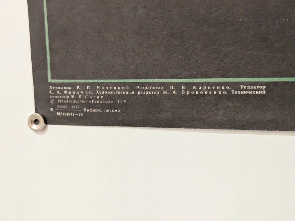 ¡NO OLVIDES ABROCHARTE EL CINTURÓN DE SEGURIDAD! - Ucrania soviética 1979 - Póster original Foto 4 de 4