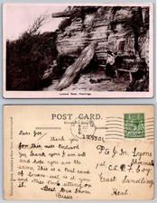Hastings Lovers' Seat Real Photo Postcard c.1910s King George V Stamp