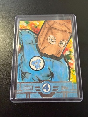 Topps Finest Fantastic Four 2026 # Sketch Card Bombastic Bag-Man