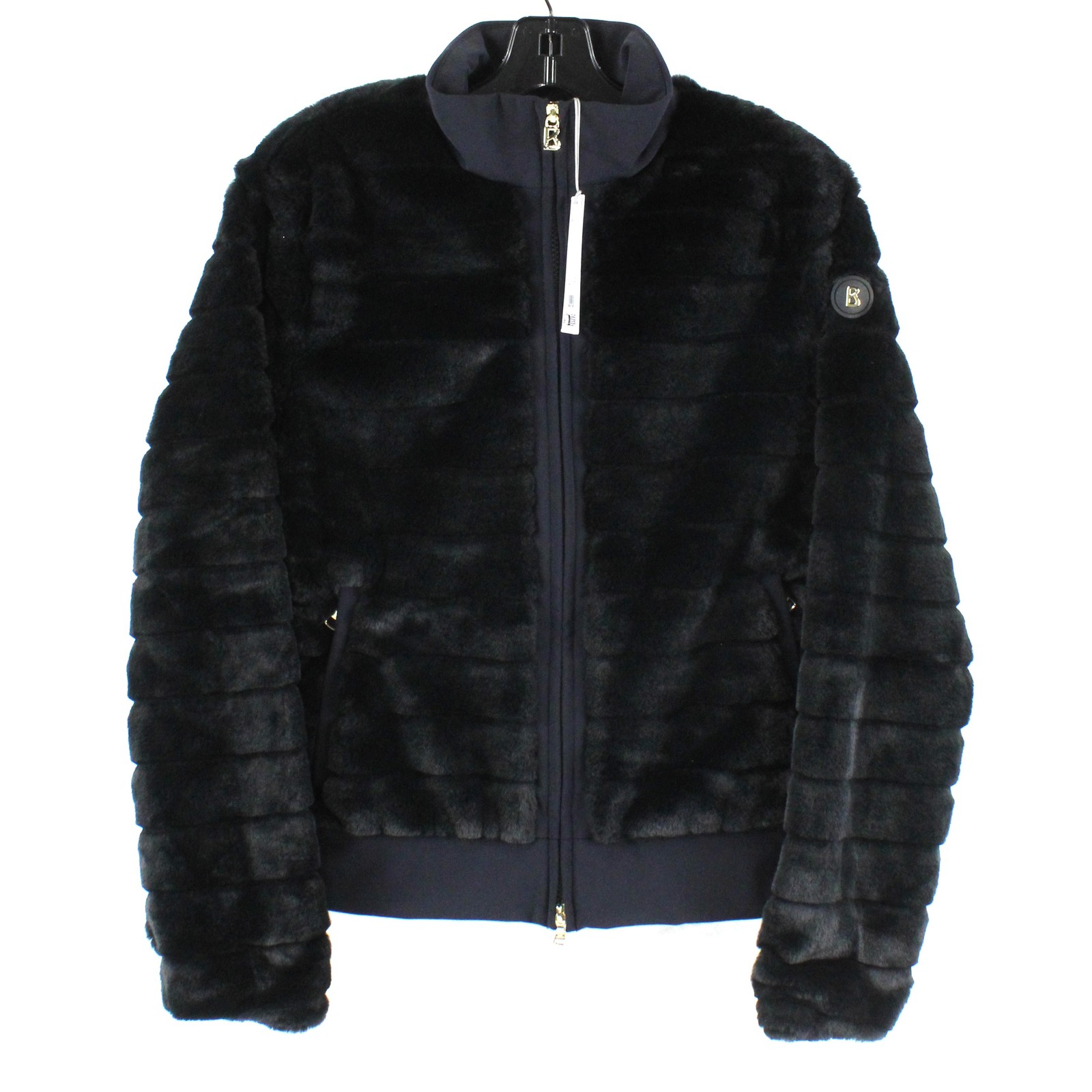 Bogner Sport Katniss Faux Fur Full Zip Jacket In Black - Women's US Size 8