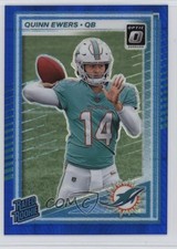 2025 Panini Donruss Optic Rated Rookie Blue Hyper Prizm Quinn Ewers #213 0e50