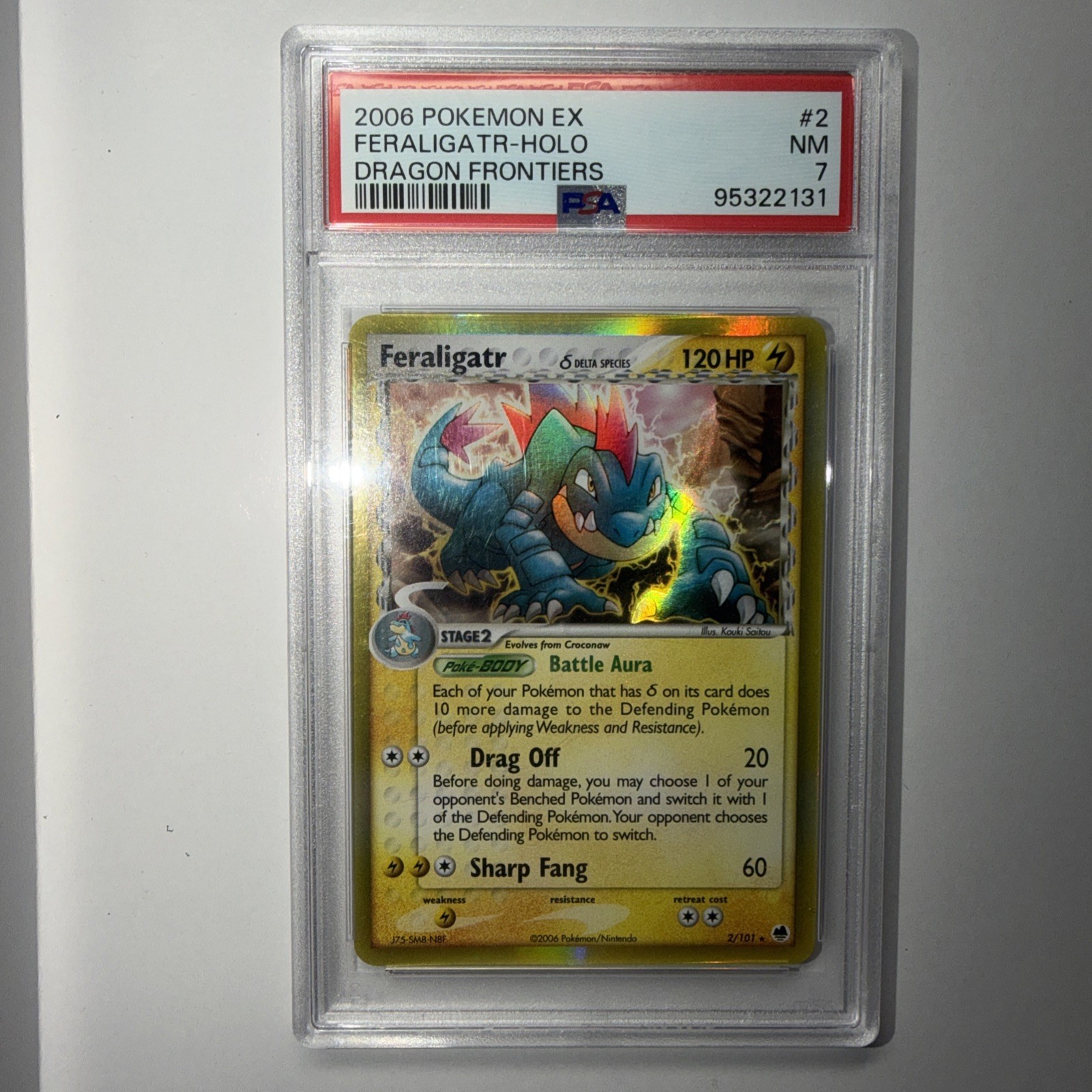 Feraligatr Dragon Frontiers 2006 Pokemon Ex Delta Species PSA 7 NM #2