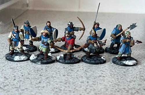 28 mm painted 10 Frostgrave Soldiers Osprey Games built and painted