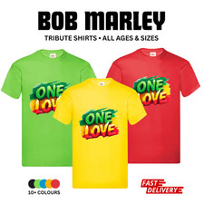 Bob Marley One Love T-Shirt Reggae Jamaica Rasta Tee Men Women Gift Unisex Top