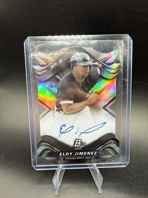 2019 Bowman Platinum Eloy Jimenez Wal-Mart Die Cut RC ROOKIE AUTO #/25 SP
