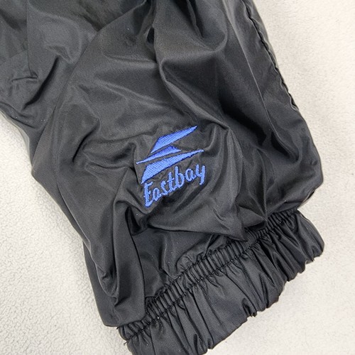 Vintage Eastbay Coaches Windbreaker Blau Schwarz Colorblock Jacke Herren M - Bild 6 von 15