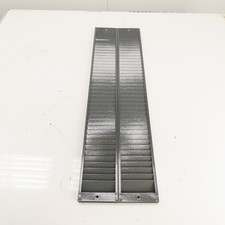 Dual Row 80 Pocket Grey Steel Wall Mount File Holder Organizer 32" H x 9" W