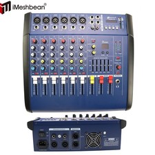 1000w Pro 6 Channel Mixer w/Power Amplifier w/Bluetooth Sound Package Powertable
