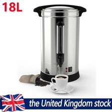 Stainless Steel Tea Urn 18 Litre Commercial Electric Catering Hot Water Boiler
