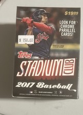 2017 Topps Stadium Club Baseball Blaster Box Sealed