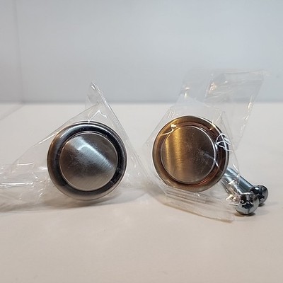 Ravinte 2-Pack 1.25'' Brushed Nickel Round Drawer Pulls Cabinet Hardware New