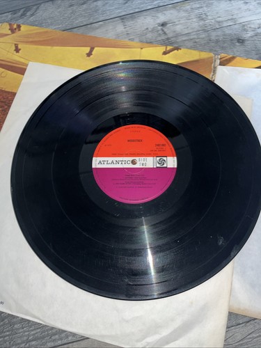 Various - Woodstock (OST) - 12” Vinyl Record LP - 1970 Atlantic UK Plum Tri-Fold - Picture 14 of 19