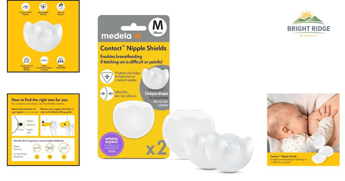 20mm Breastfeeding Nipple Shields for Flat or Inverted Nipples with Storage  Box
