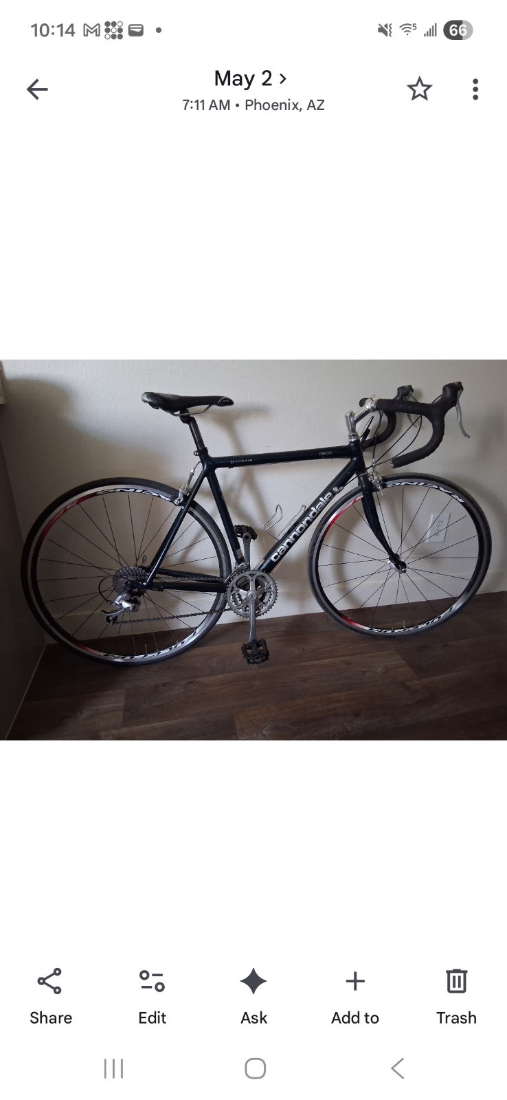 Used Cannondale R500 Cannondale R500 Road Bike Bar Caliper Brakes Derailleur Gears | eBay