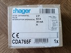 HAGER Interrupteur différentiel 63A 30mA type A 230V - CDA765F