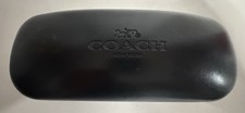 COACH NEW YORK CARRIAGE BLACK CLAM SHELL HARD CASE GLASSES SUNGLASS CASE