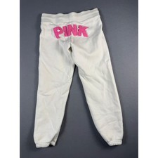 Victoria's Secret PINK White Vintage 86 Graphic Jogger Sweatpants XS