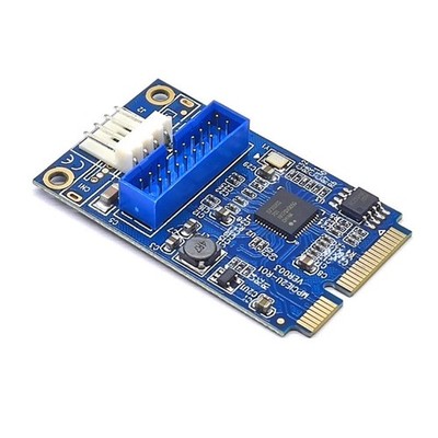 PCI-E auf USB3.0 Adapterkarte  PCIE auf 19-Pin Erweiterungskarte 5Gbps für4511