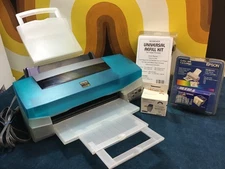 VTG Epson Stylus Color 740i Printer Translucent Turquoise BUNDLE +Ink Cartridges