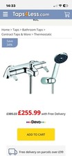 Brand New Mira Assist Plus Chrome Thermostatic Bath Shower Mixer Rail & Handset