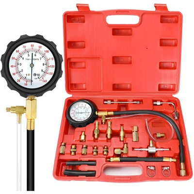 #ad 0 140 PSI Universal Fuel Injector Pressure Tester Gauge Kit for Mechanics $51.09