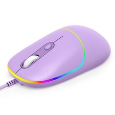 Gaming Mouse, USB Computer Mouse Wired with RGB Backlit, 4 Adjustable DPI up ...