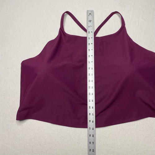 NEW Old Navy Womens Active Top sz 4X Dark Pink Build in Bra Racer Back Stretch - Picture 2 of 24