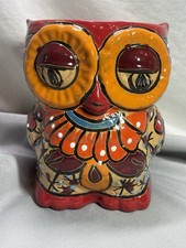 Talavera Double Owl Planter- Mexico- Beautifully Whimsical- Estate Find