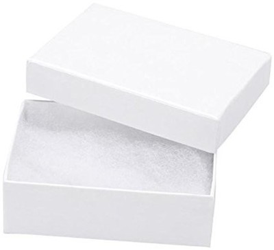 RJ Displays 50 Pack Cotton 2 5/8'' x 1 1/2'' x 1'' (67 x 40 x 25 mm), White