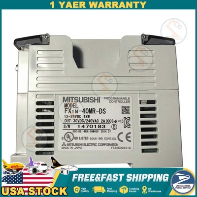 1PC New Mitsubishi FX1N-40MR-DS PLC FX1N40MRDS In Box Free Shipping