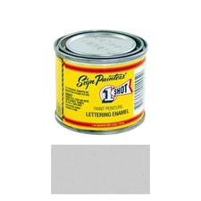 1/4 Pint 1 Shot 193L METALLIC SILVER Paint Lettering Enamel Pinstriping One Shot