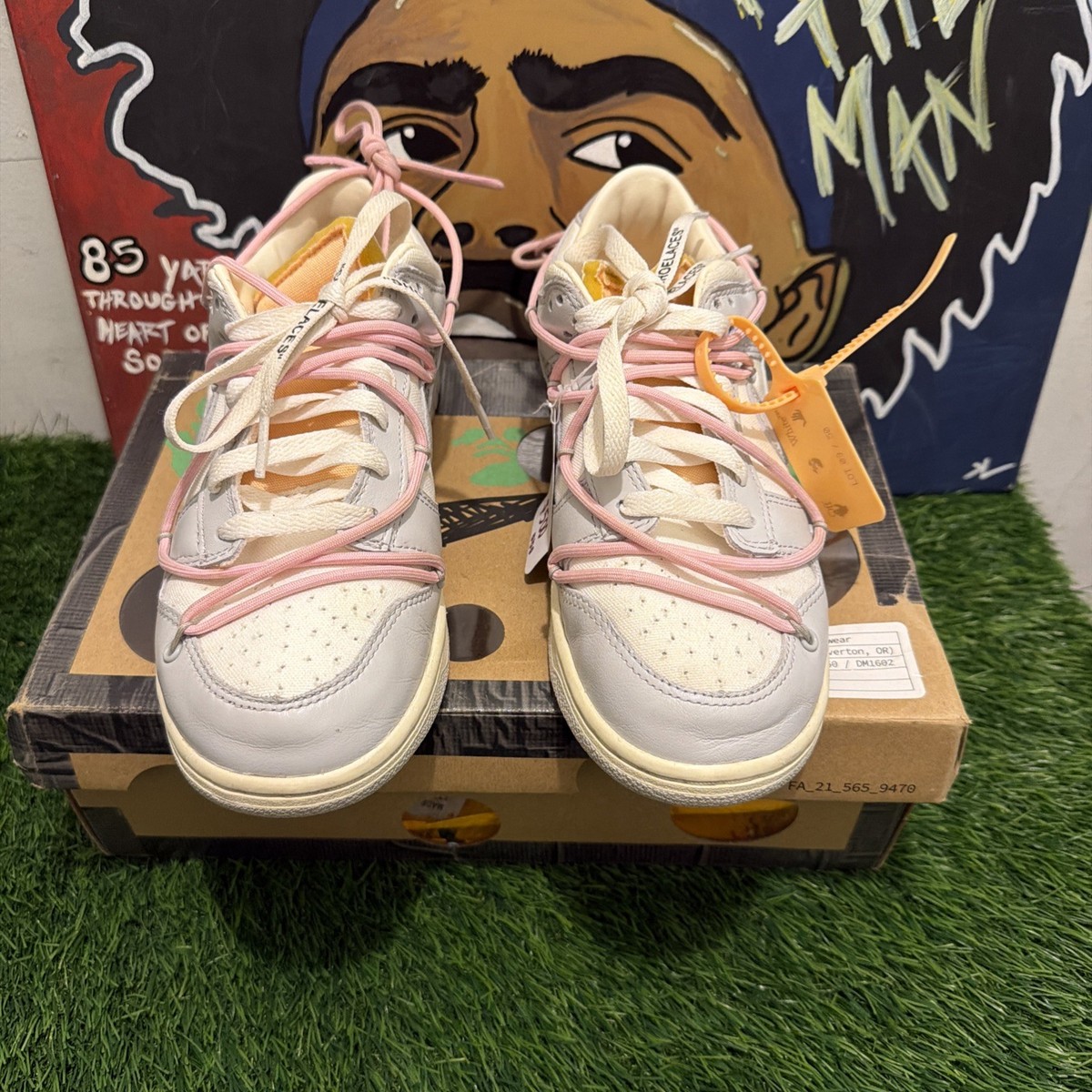 The Nike Dunk Low Off-White Lot 9 Size 7.5men | eBay