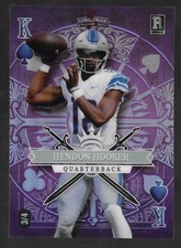 2023 Wild Card Hendon Hooker King of Spades /4 Rookie SSP. rookie card picture