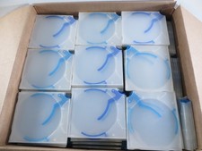 490 CD DVD Video Game Blue Slimline Storage Ejector Trigger Case Lot
