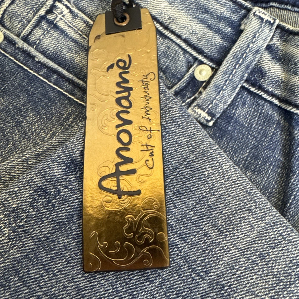 Jeans feminino Cult Of Individuality Anoname Chrissy Rock Candy tamanho 27 X 32 - Imagem 3 de 4