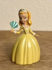 Sophia The First Princess Amber In Yellow Dress 3” Figure Disney Just Play Toy