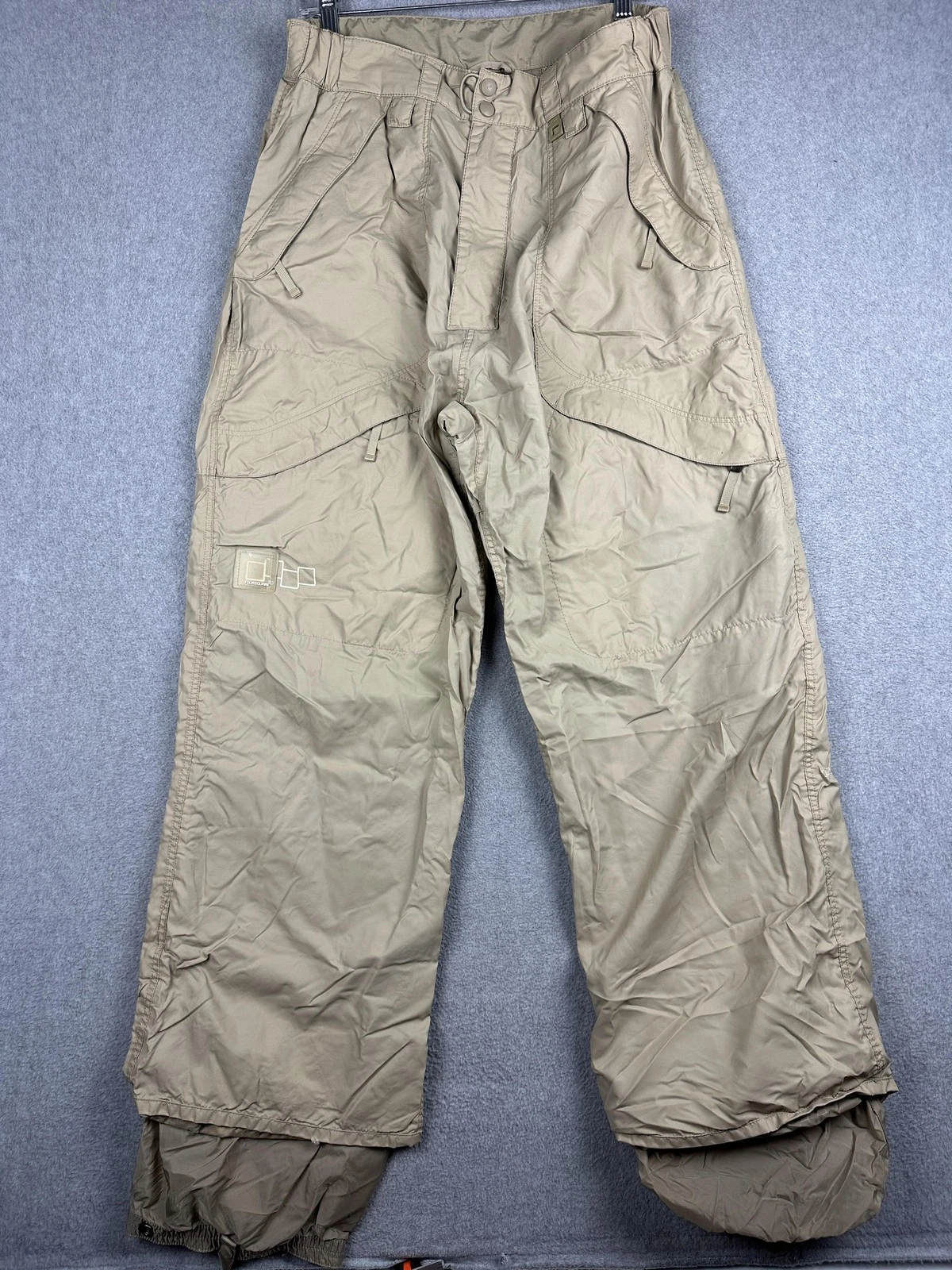 Foursquare Snow Pants Men Medium 32x30 Beige Techfour 5000mm Insulated Snowboard