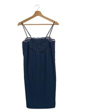 TWIN SET Fond de robe Dames Robe T EU 34 bleu foncé élégant