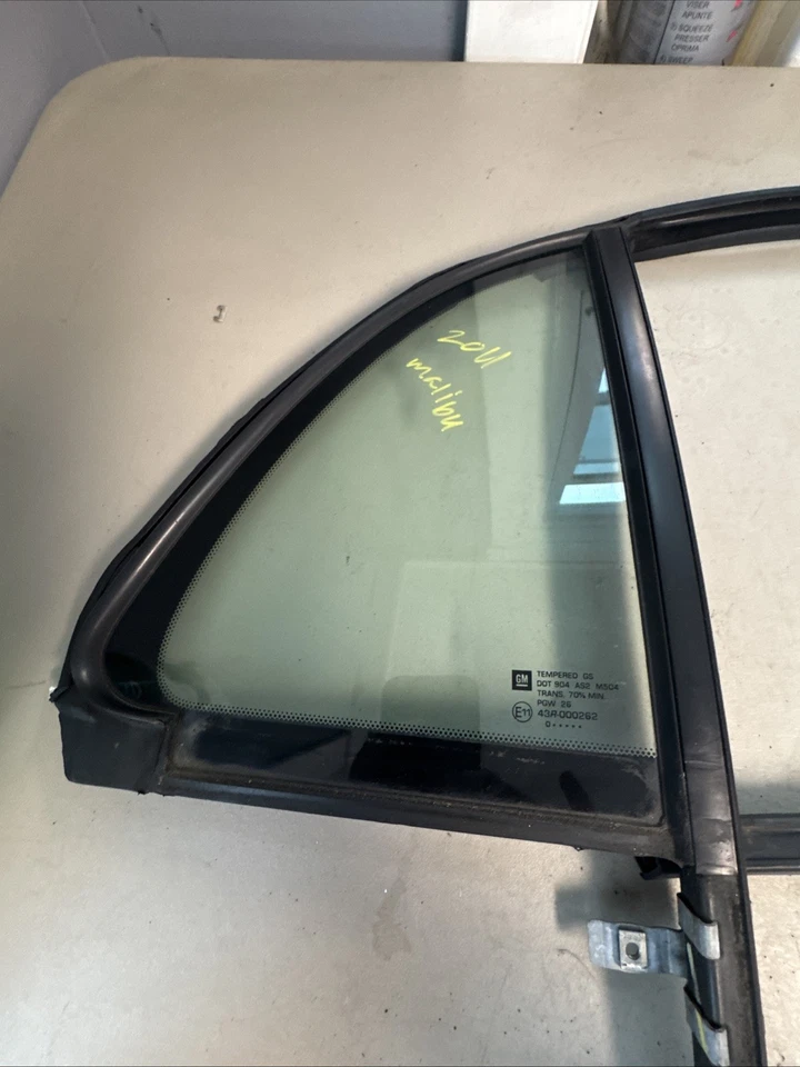 2008-2012 Chevrolet Chevy Malibu Right Back Quarter Window Glass E11 43R-000262 Foto 2 de 4
