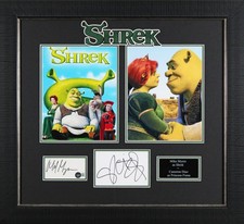 Mike Myers & Cameron Diaz Shrek Authentic Signed Framed Display BAS #BL98250