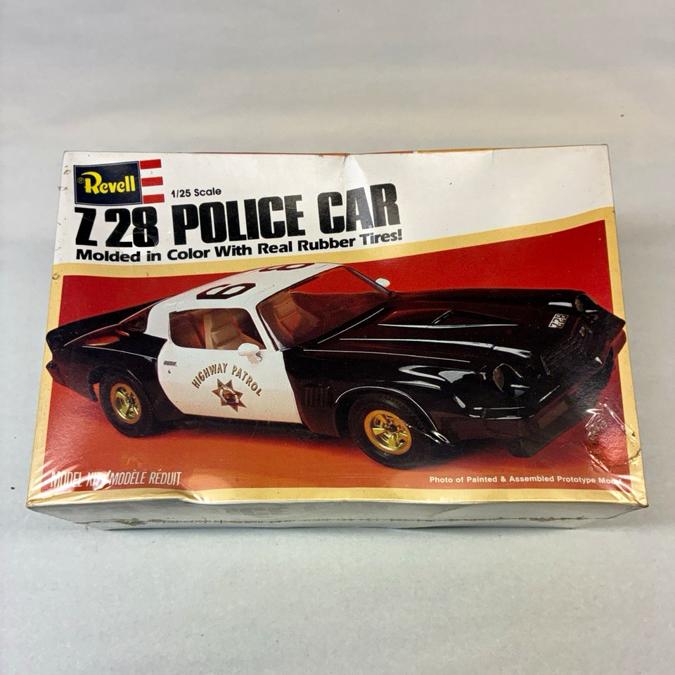 Bonned Car Sticker Revell 1:25 Z28 Police Car Model Kit Unassembled Opening Hood Decals | eBay
