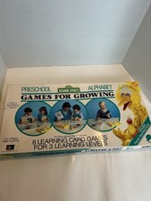 Sesame Street Games for Growing - Preschool Alphabet Game. Vintage 1986