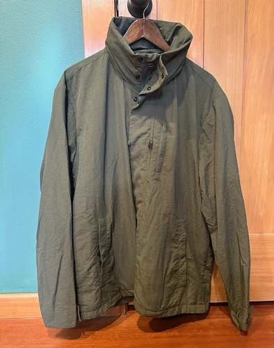 Norse Projects Ystad Spring Parka Hooded Full Zip Mid-Length Green L N55-0467 - product listing photo