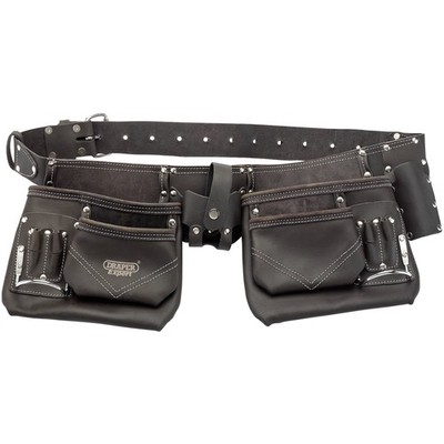 Draper Doppeltaschen Werkzeuggurt Aus Ölgegerbtem Leder Mit 50Mm Gürtel 03138