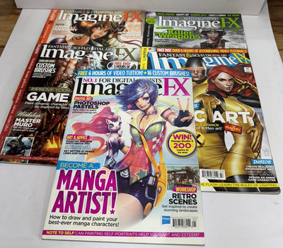 Lot Of 5 IMAGINE FX Magazine Various Months Years