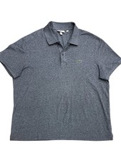 Lacoste Polo Shirt Sz FR 8 3XL XXXL Mens Slim Fit Knit Short Sleeve Preppy Gray