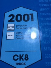 2001 Chevrolet Service Manual Includes Silverado Suburban Tahoe . Gmc Sierra