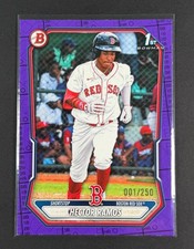 Hector Ramos 2026 Bowman 1st Purple Border /250 Scorecard Variation 1st on Print