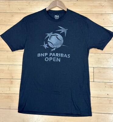 T-shirt BNP Paribas Tennis Open 2019 - Taille Petit S - Couleur Gris - Marque FILA - Neuf Sans étiquette